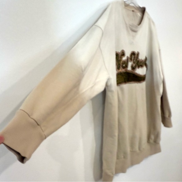 Free People Bali Drifter Sweatshirt Size Large Pullover Crew - Picture 6 of 15